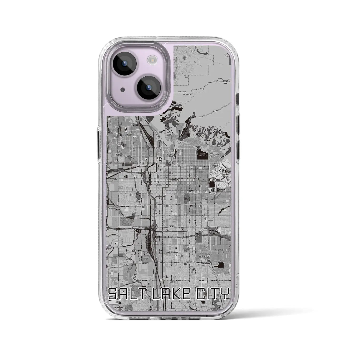 【ソルトレイクシティ(アメリカ)】地図柄iPhoneケース(MagSafeタイプ)