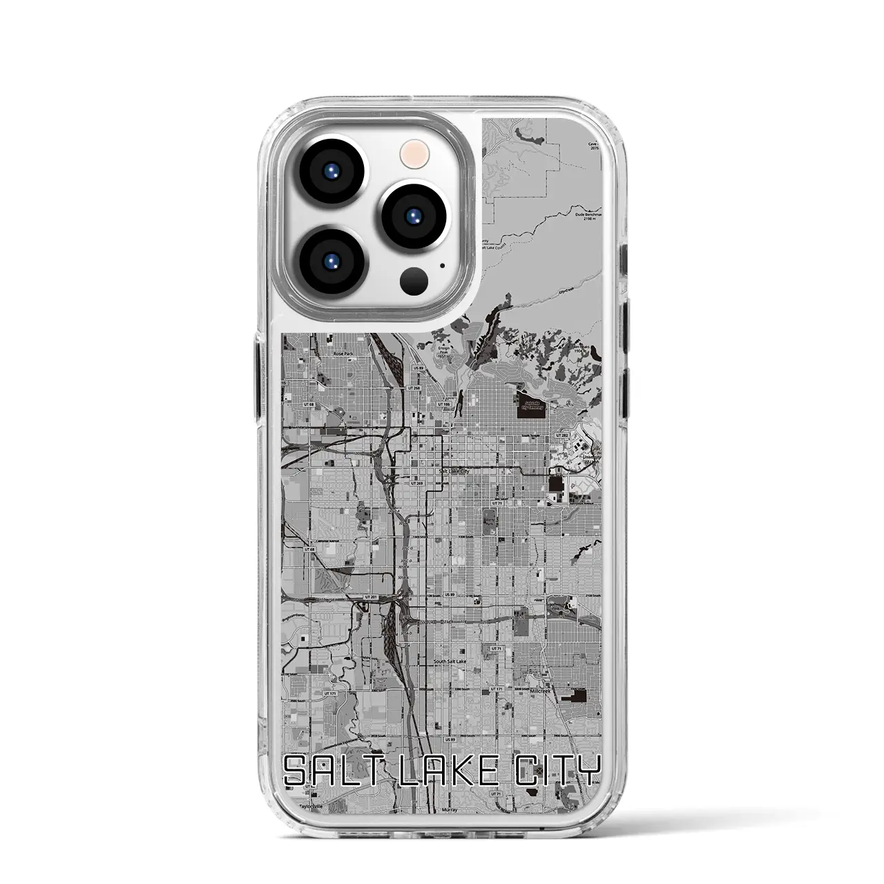 【ソルトレイクシティ(アメリカ)】地図柄iPhoneケース(MagSafeタイプ)