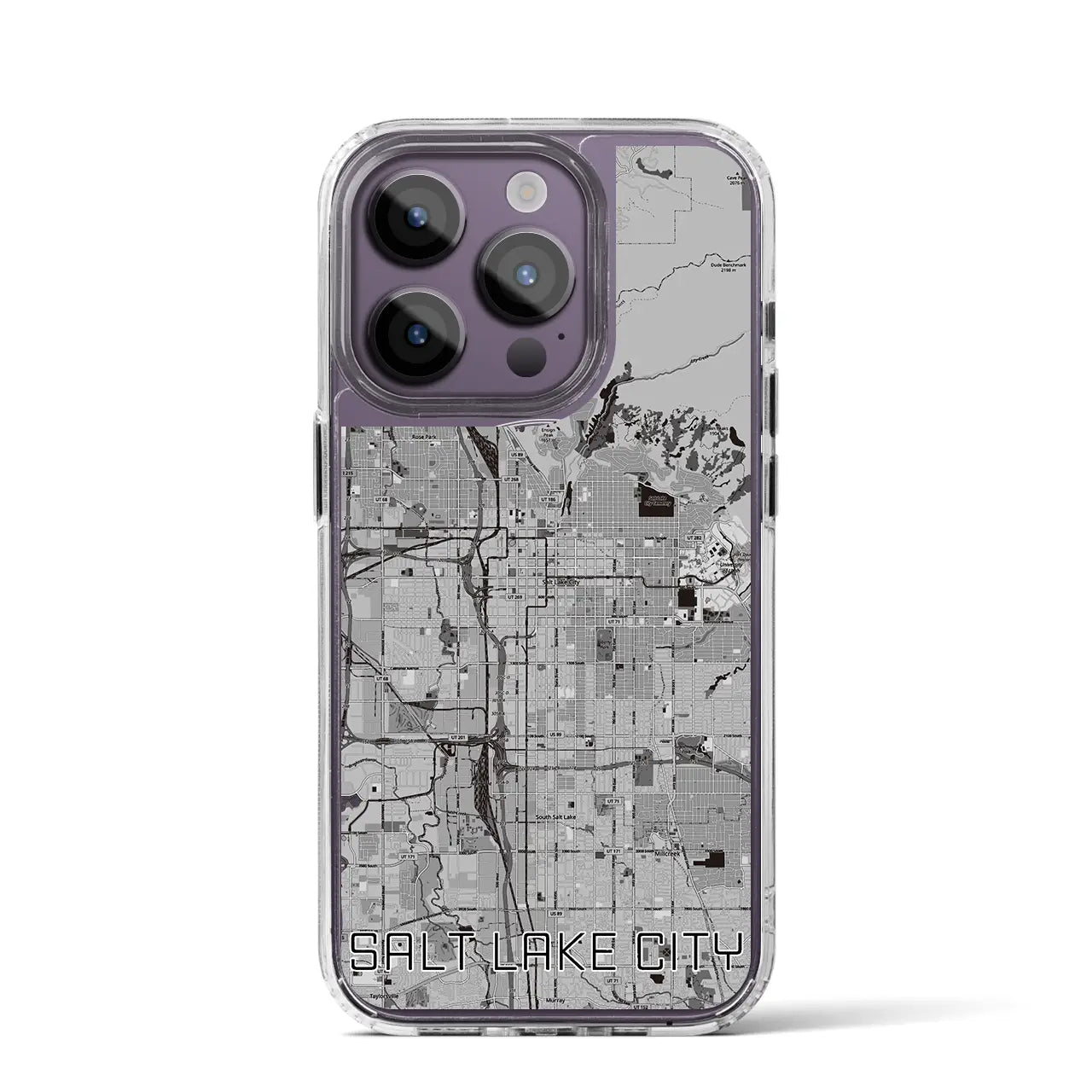 【ソルトレイクシティ(アメリカ)】地図柄iPhoneケース(MagSafeタイプ)