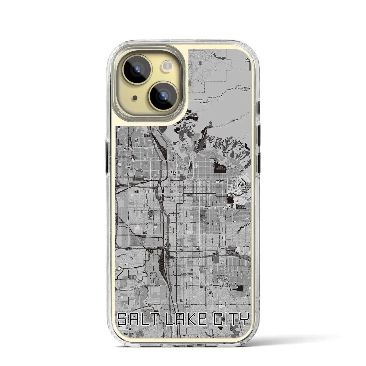 【ソルトレイクシティ(アメリカ)】地図柄iPhoneケース(MagSafeタイプ)