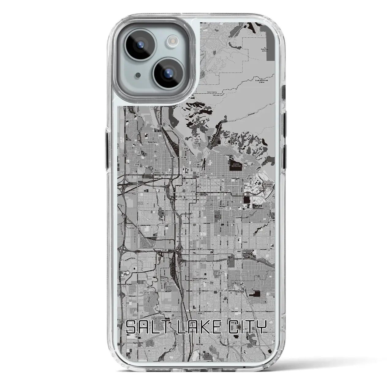 【ソルトレイクシティ(アメリカ)】地図柄iPhoneケース(MagSafeタイプ)