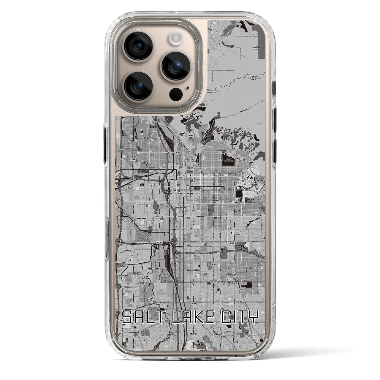 【ソルトレイクシティ(アメリカ)】地図柄iPhoneケース(MagSafeタイプ)