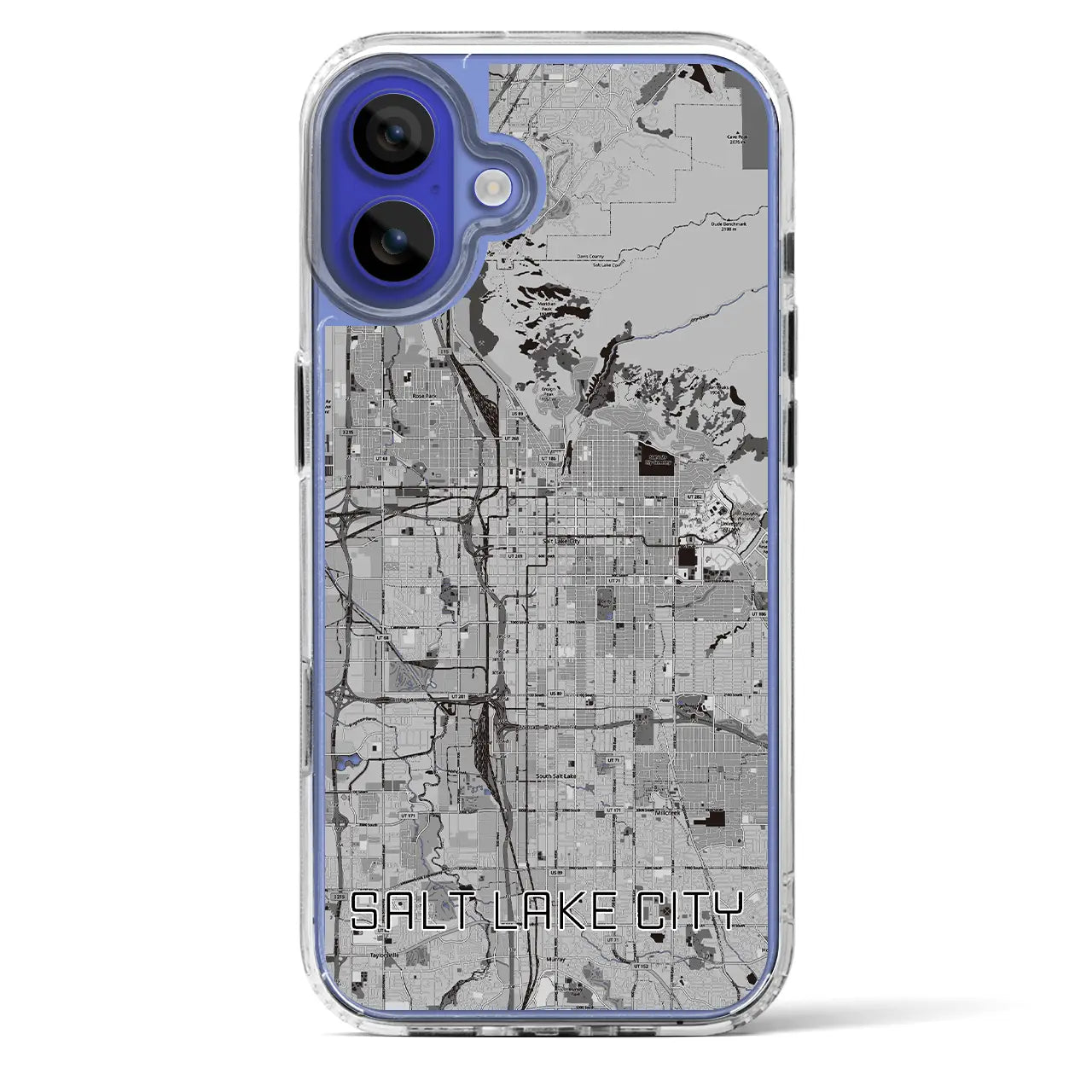 【ソルトレイクシティ(アメリカ)】地図柄iPhoneケース(MagSafeタイプ)
