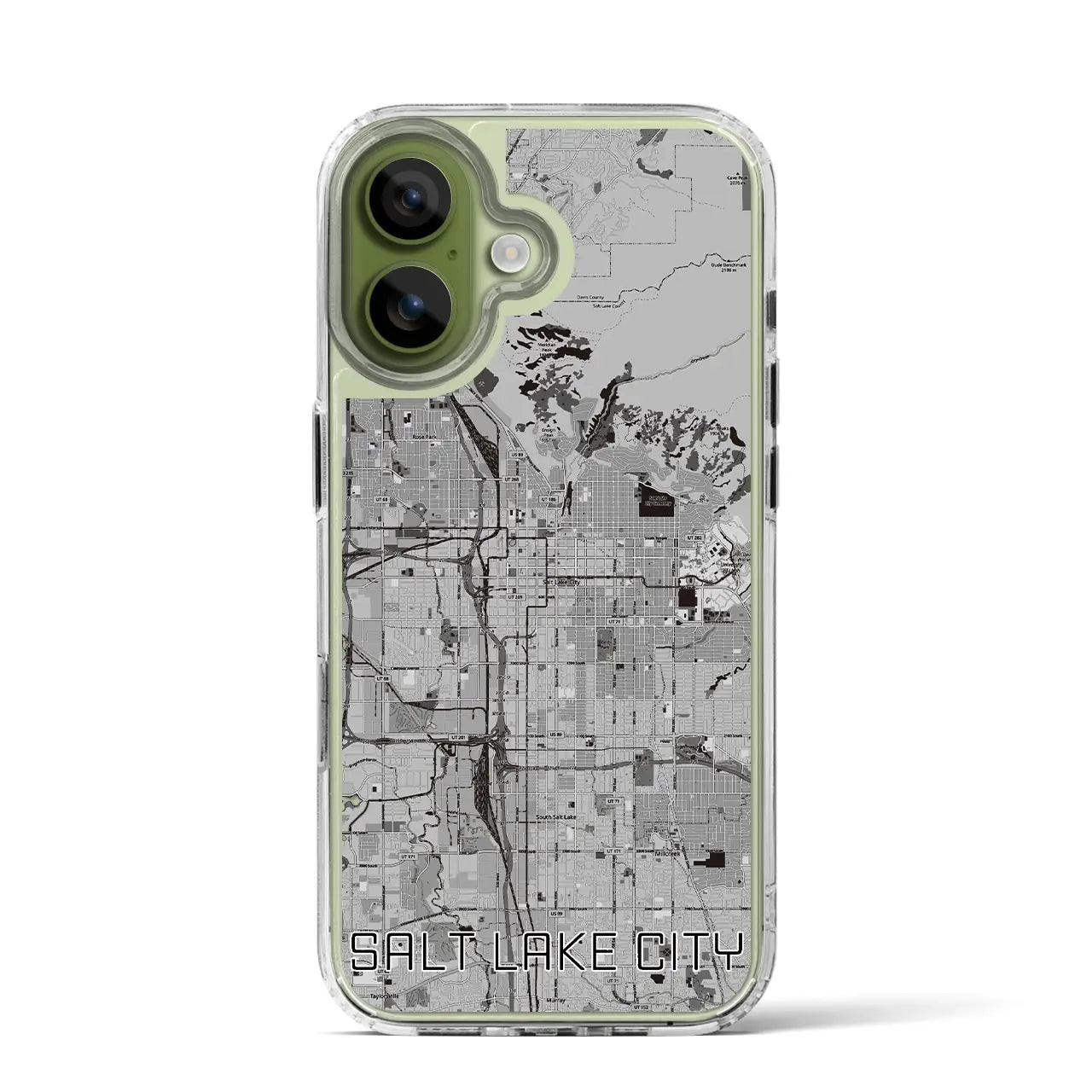 【ソルトレイクシティ(アメリカ)】地図柄iPhoneケース(MagSafeタイプ)