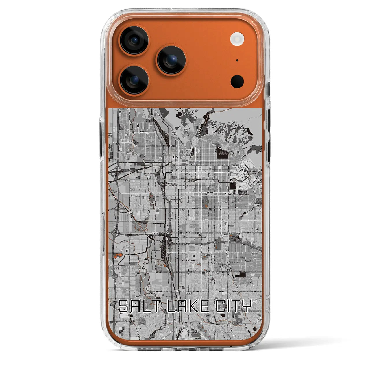 【ソルトレイクシティ(アメリカ)】地図柄iPhoneケース(MagSafeタイプ)