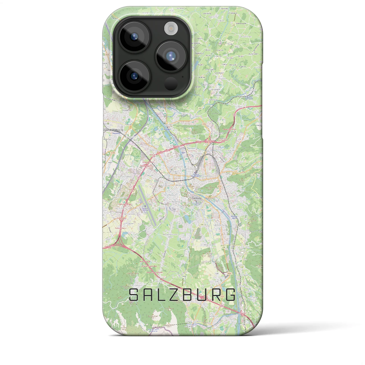【ザルツブルク(オーストリア)】地図柄iPhoneケース(バックカバータイプ)
