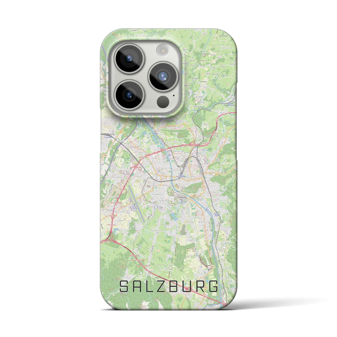 【ザルツブルク(オーストリア)】地図柄iPhoneケース(バックカバータイプ)