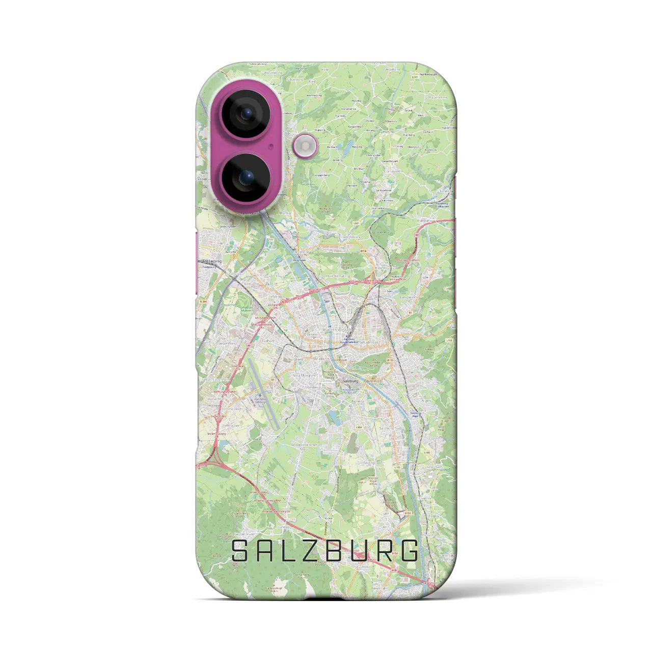 【ザルツブルク(オーストリア)】地図柄iPhoneケース(バックカバータイプ)