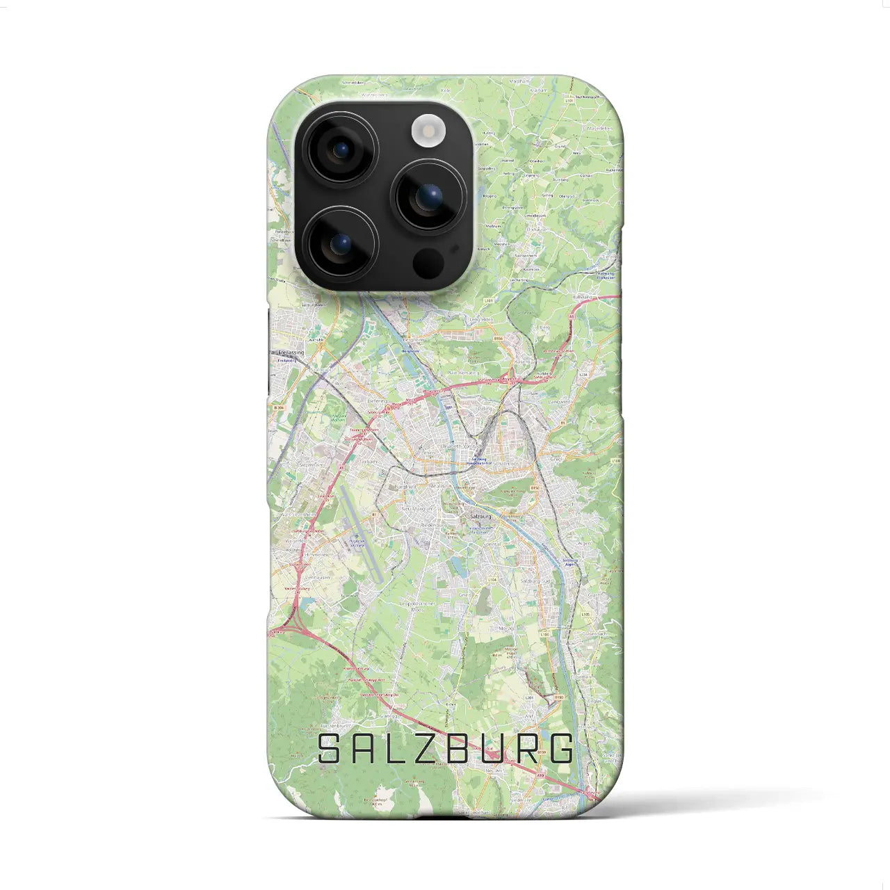 【ザルツブルク(オーストリア)】地図柄iPhoneケース(バックカバータイプ)