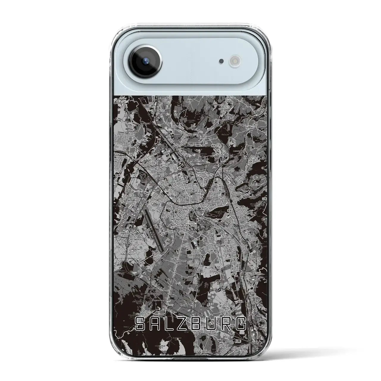 【ザルツブルク(オーストリア)】地図柄iPhoneケース(クリアタイプ)