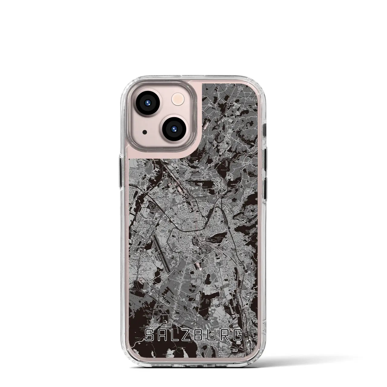 【ザルツブルク(オーストリア)】地図柄iPhoneケース(MagSafeタイプ)