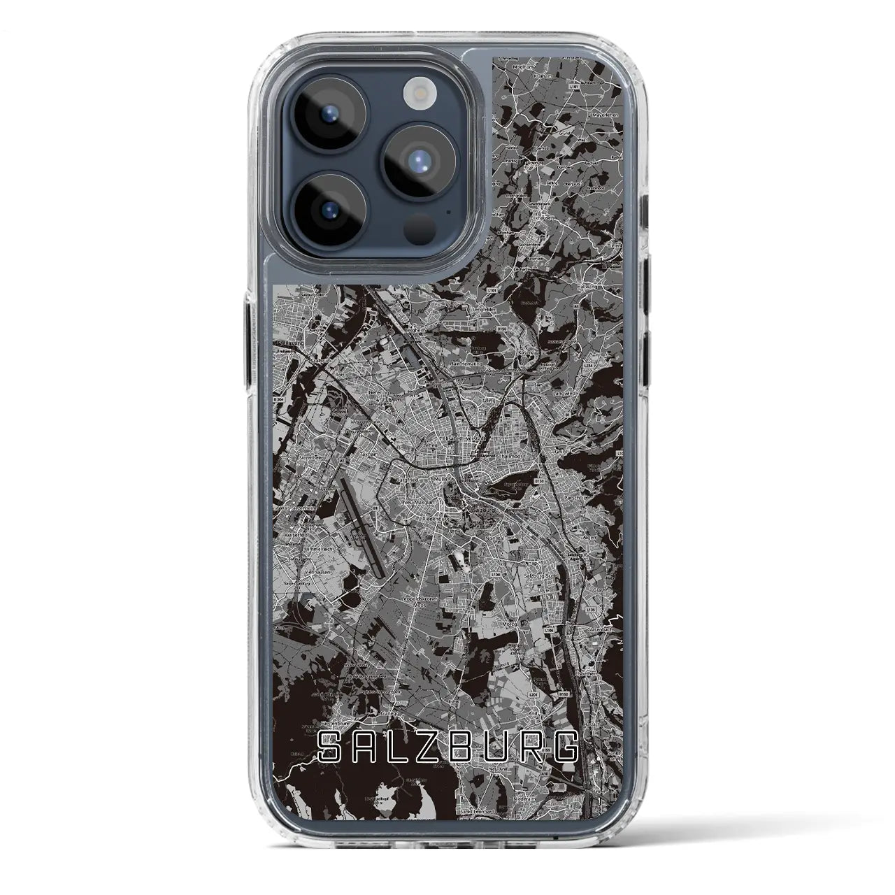 【ザルツブルク(オーストリア)】地図柄iPhoneケース(MagSafeタイプ)