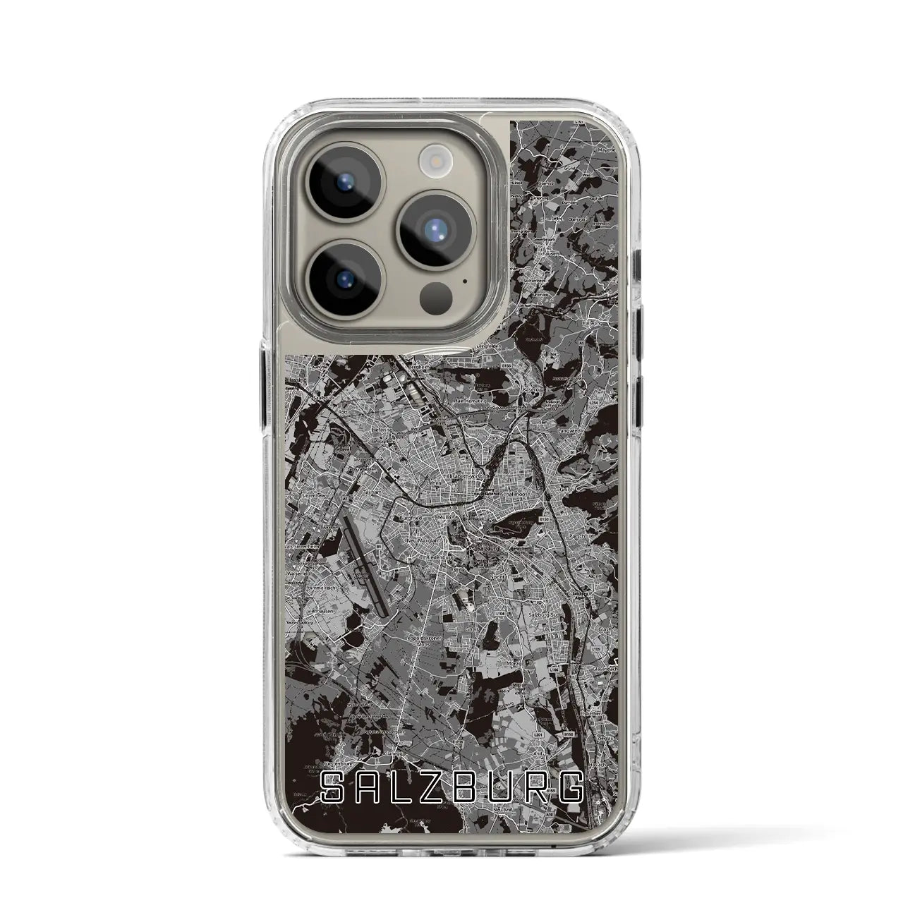 【ザルツブルク(オーストリア)】地図柄iPhoneケース(MagSafeタイプ)