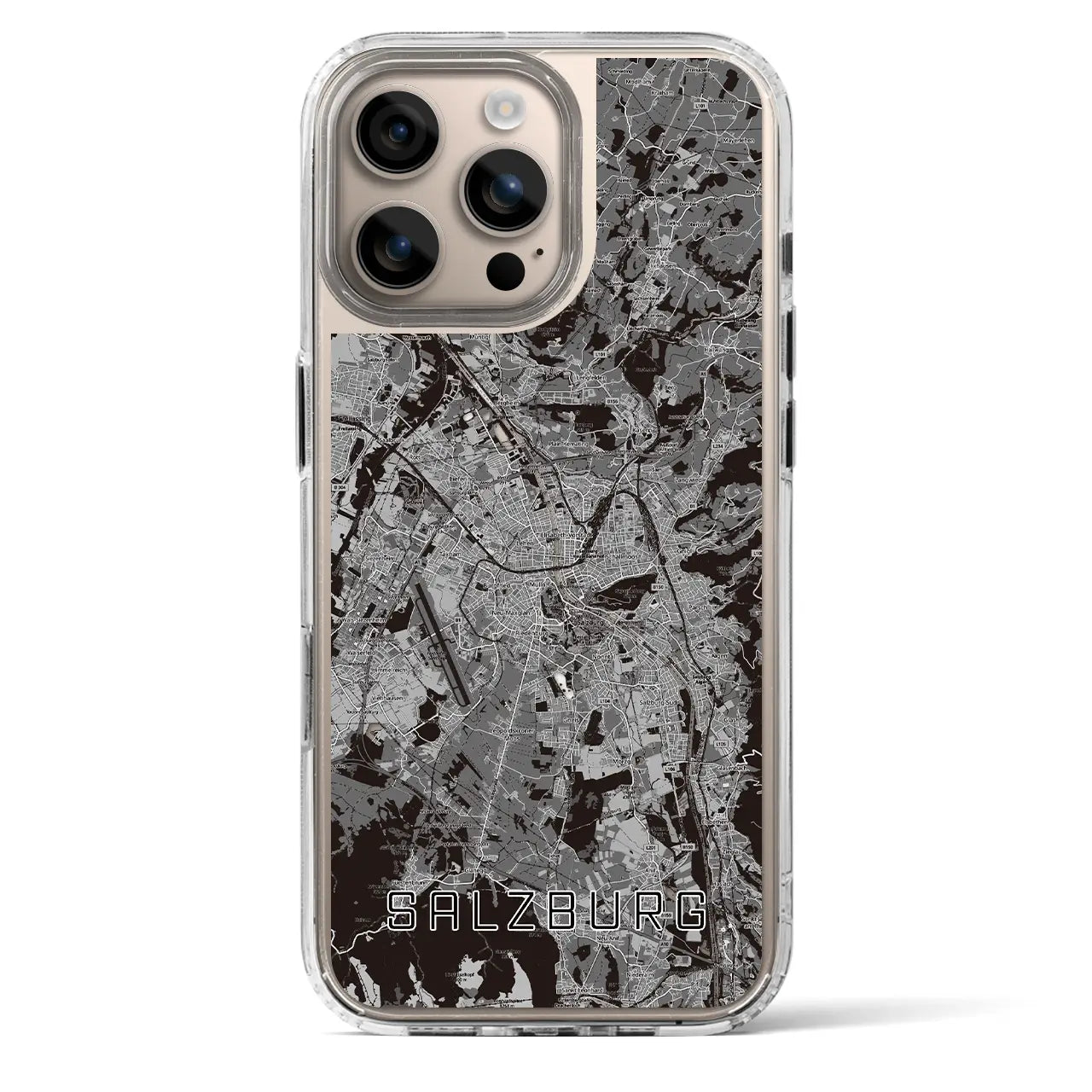【ザルツブルク(オーストリア)】地図柄iPhoneケース(MagSafeタイプ)