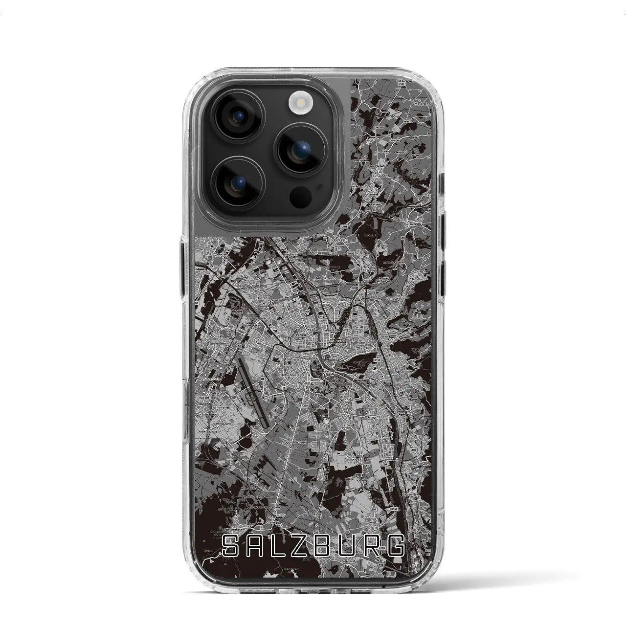 【ザルツブルク(オーストリア)】地図柄iPhoneケース(MagSafeタイプ)