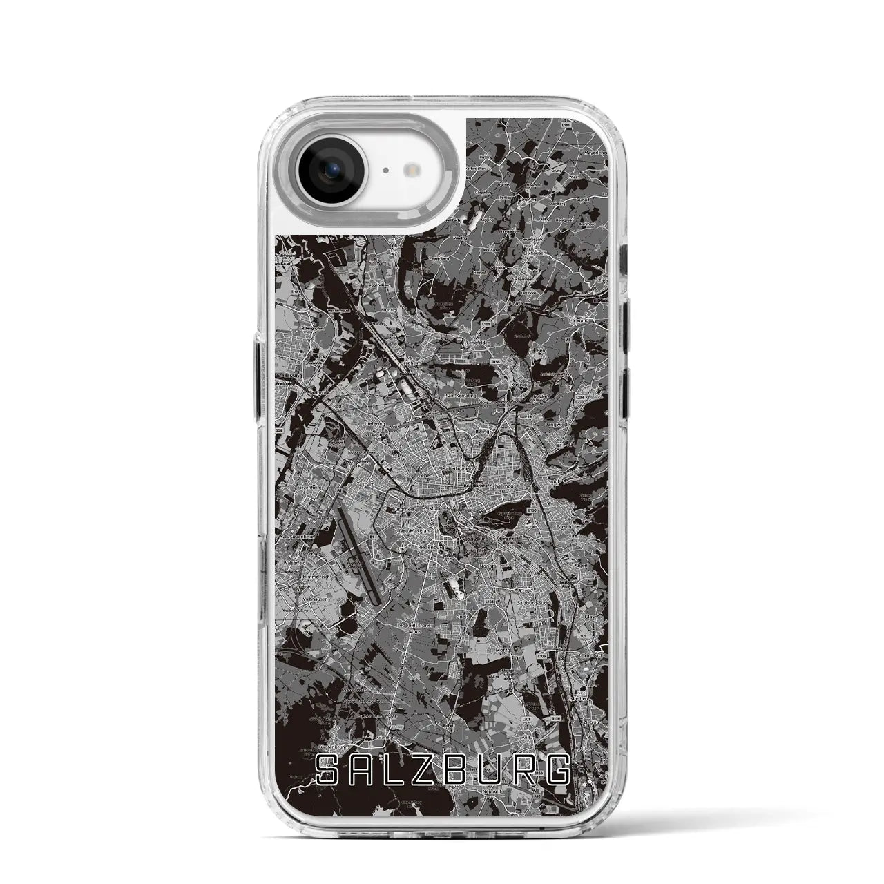 【ザルツブルク(オーストリア)】地図柄iPhoneケース(MagSafeタイプ)