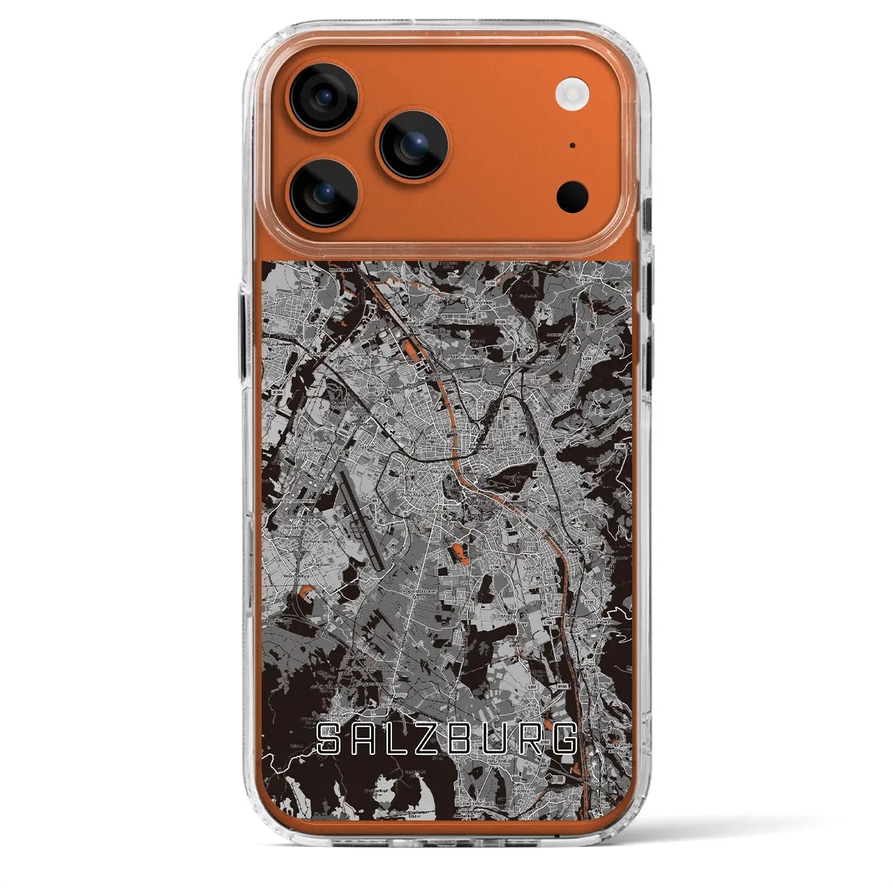 【ザルツブルク(オーストリア)】地図柄iPhoneケース(MagSafeタイプ)