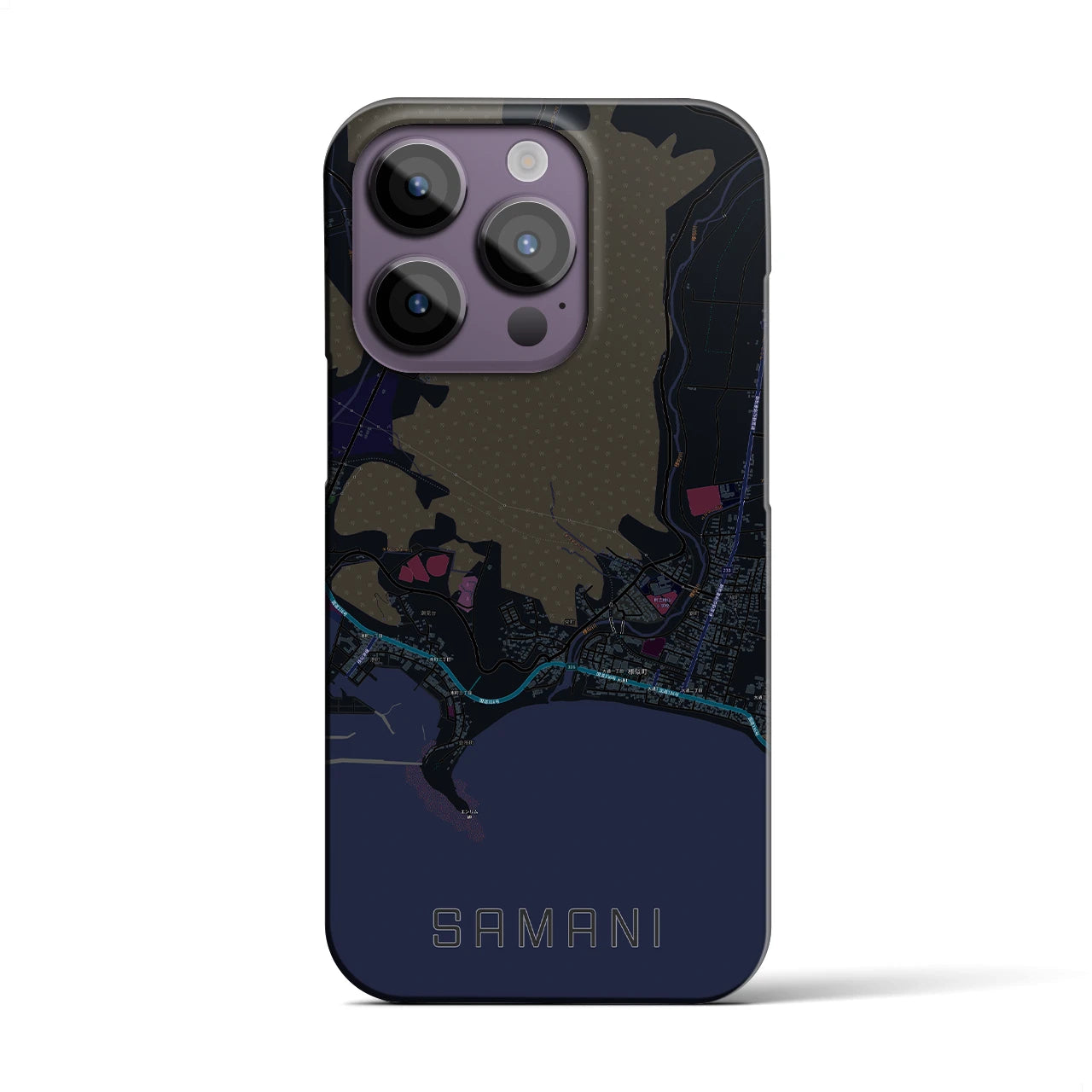 【様似(北海道)】地図柄iPhoneケース(バックカバータイプ)
