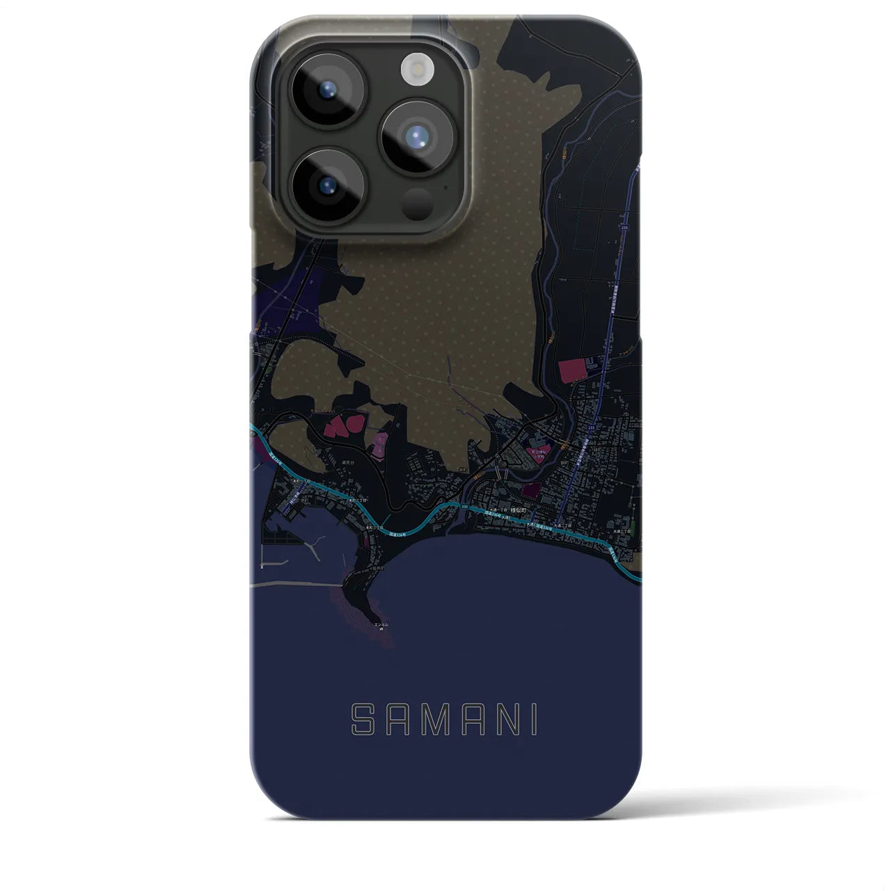【様似(北海道)】地図柄iPhoneケース(バックカバータイプ)