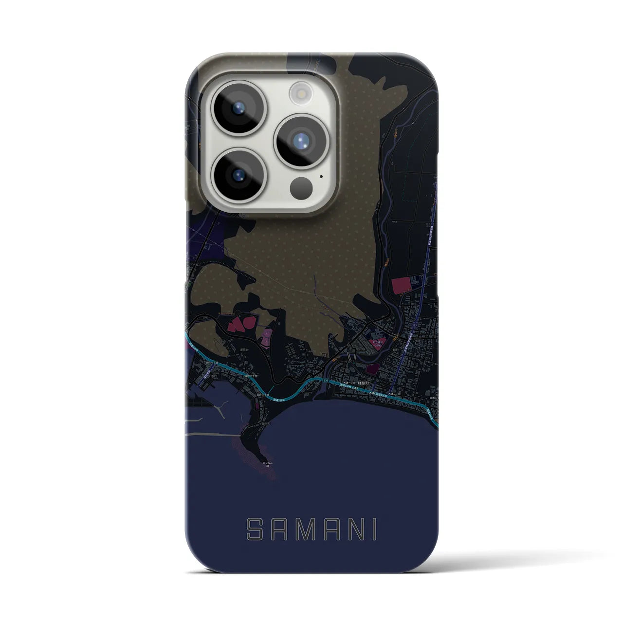 【様似(北海道)】地図柄iPhoneケース(バックカバータイプ)