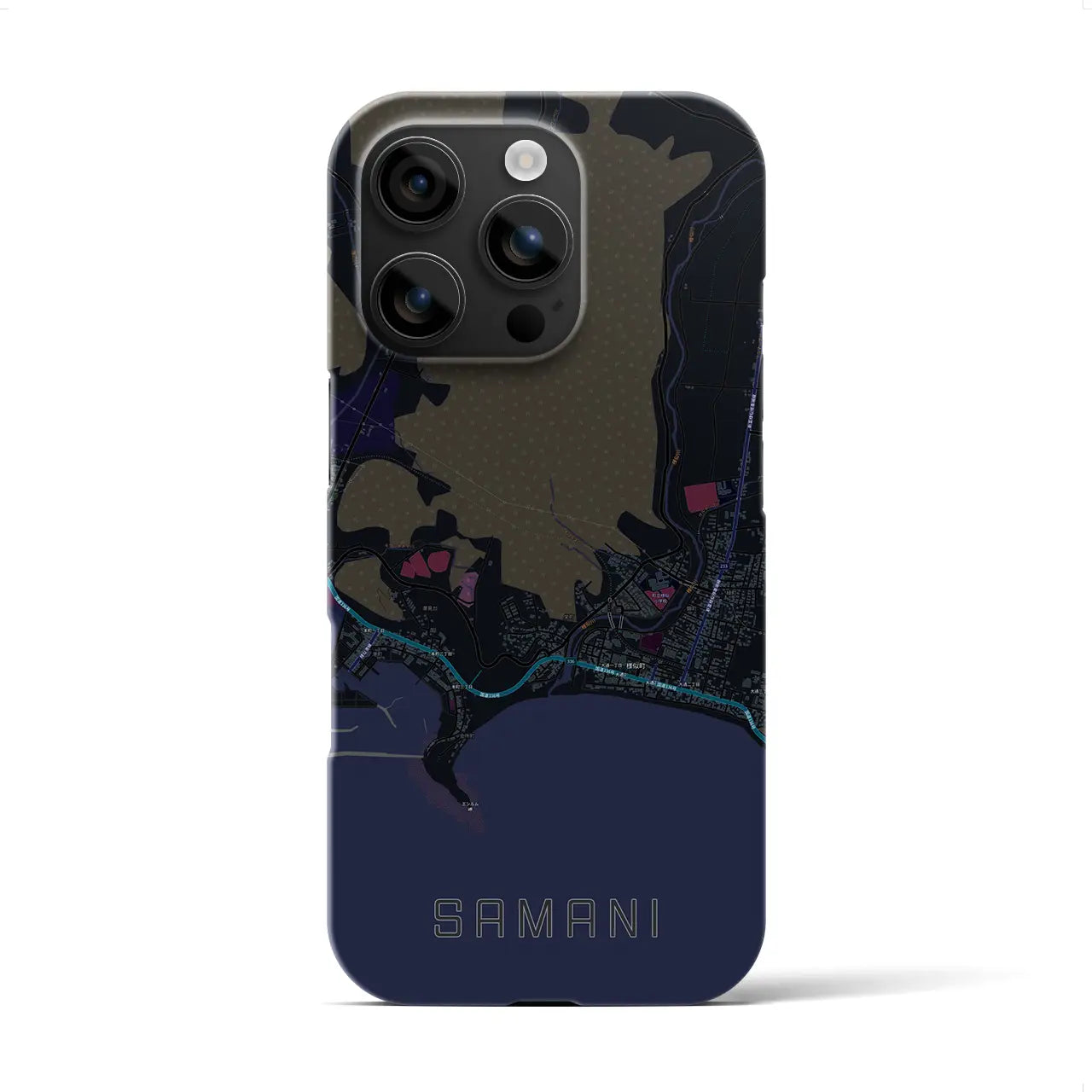 【様似(北海道)】地図柄iPhoneケース(バックカバータイプ)