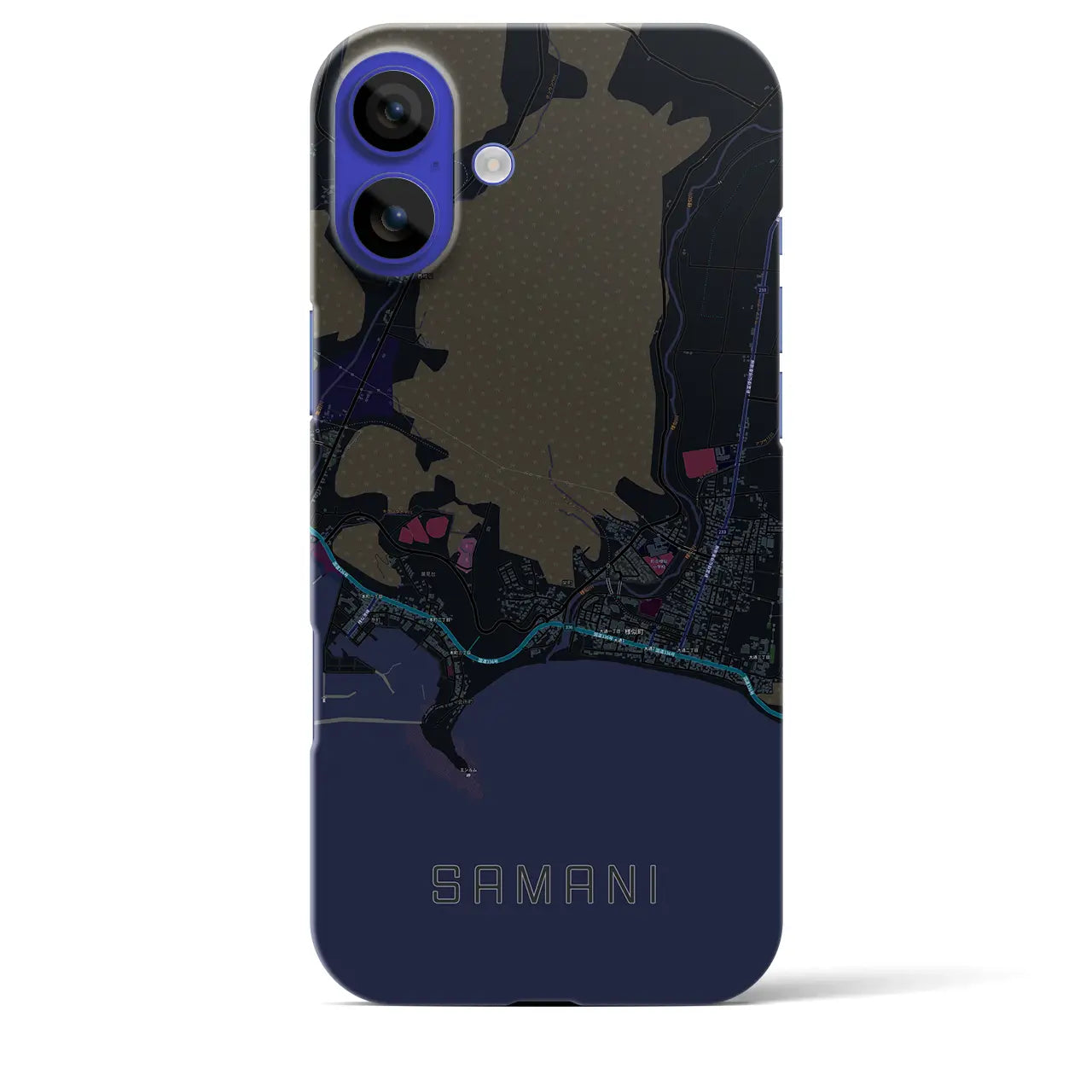 【様似(北海道)】地図柄iPhoneケース(バックカバータイプ)