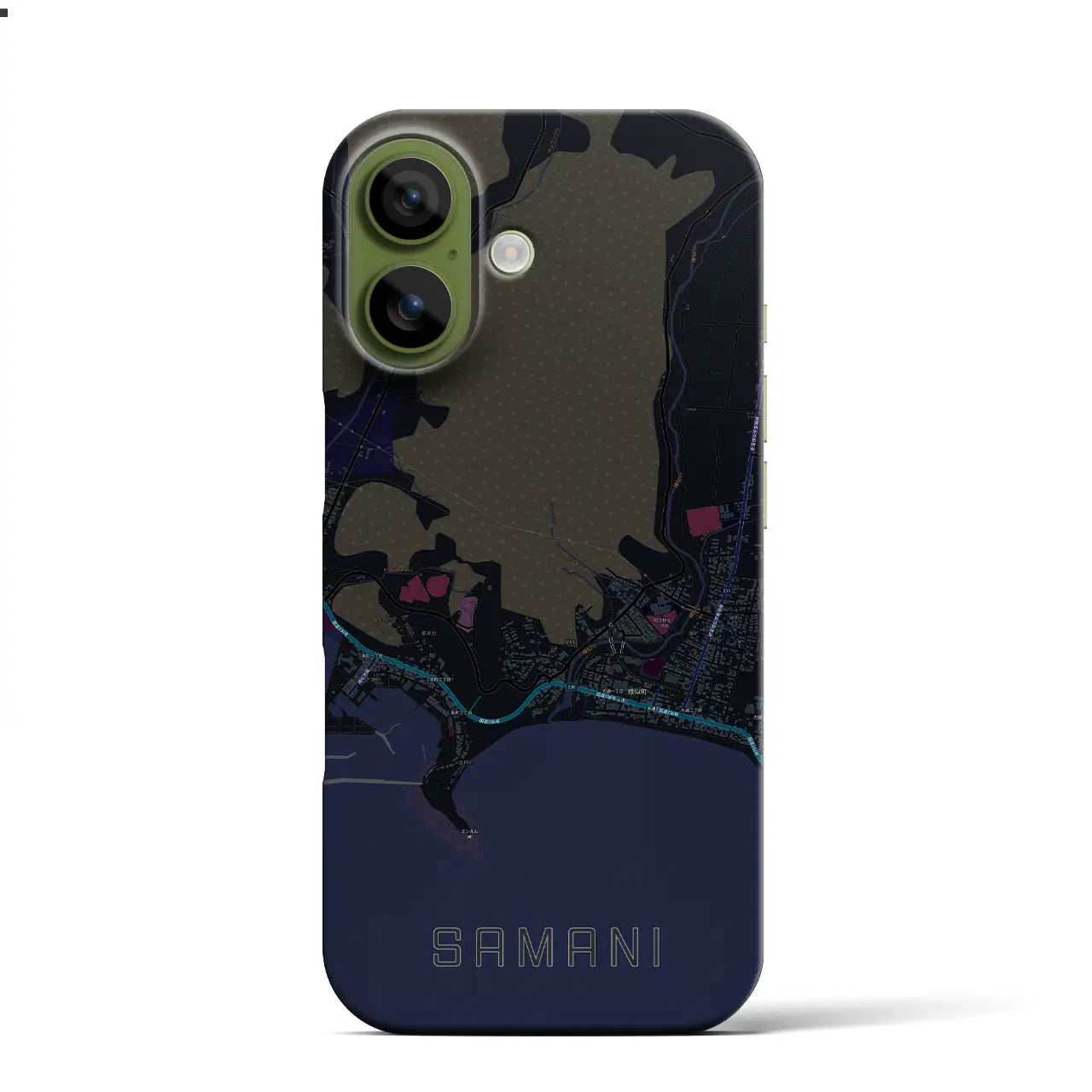 【様似(北海道)】地図柄iPhoneケース(バックカバータイプ)