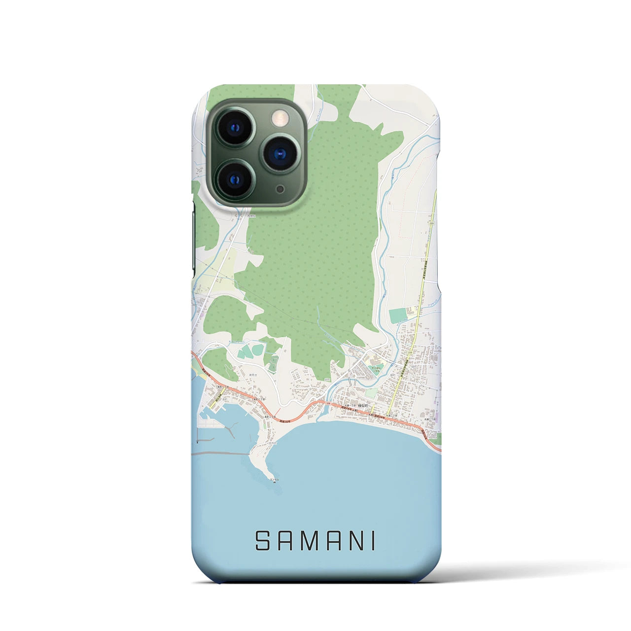 【様似(北海道)】地図柄iPhoneケース(バックカバータイプ)