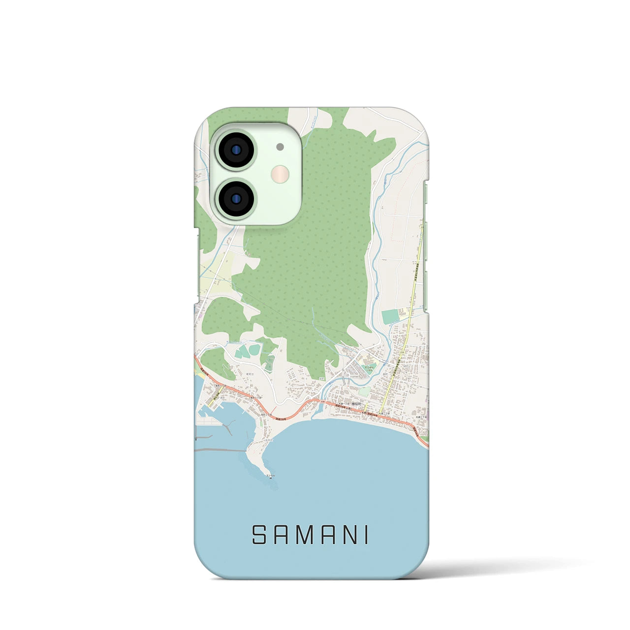 【様似(北海道)】地図柄iPhoneケース(バックカバータイプ)