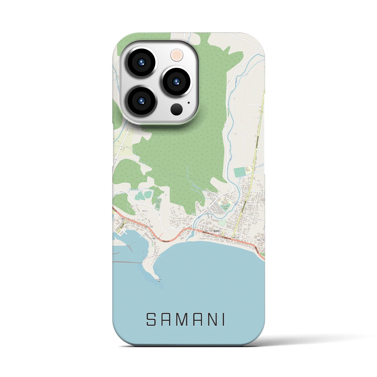 【様似(北海道)】地図柄iPhoneケース(バックカバータイプ)