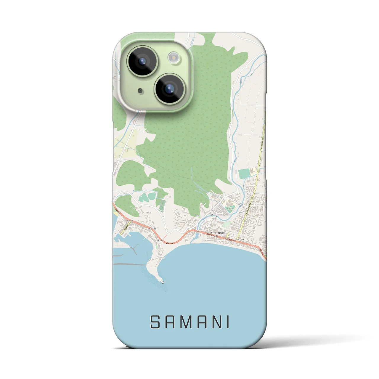 【様似(北海道)】地図柄iPhoneケース(バックカバータイプ)