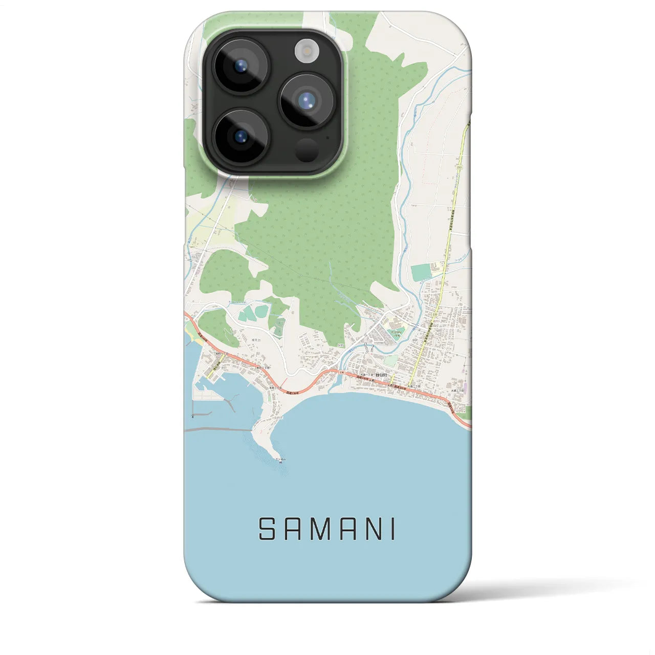 【様似(北海道)】地図柄iPhoneケース(バックカバータイプ)
