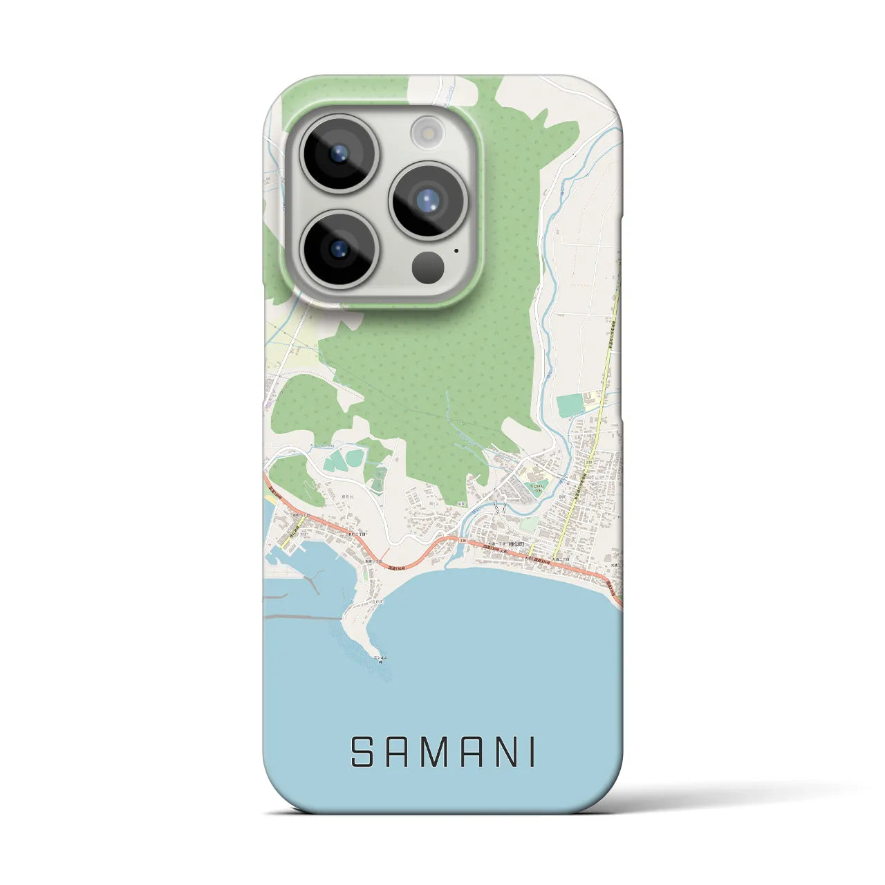 【様似(北海道)】地図柄iPhoneケース(バックカバータイプ)