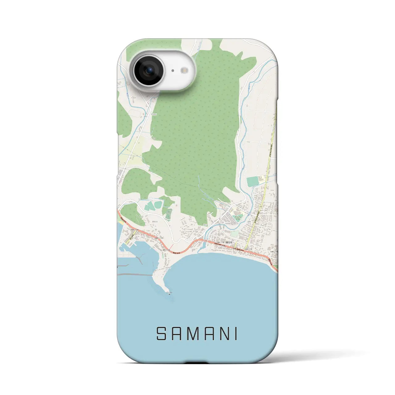 【様似(北海道)】地図柄iPhoneケース(バックカバータイプ)