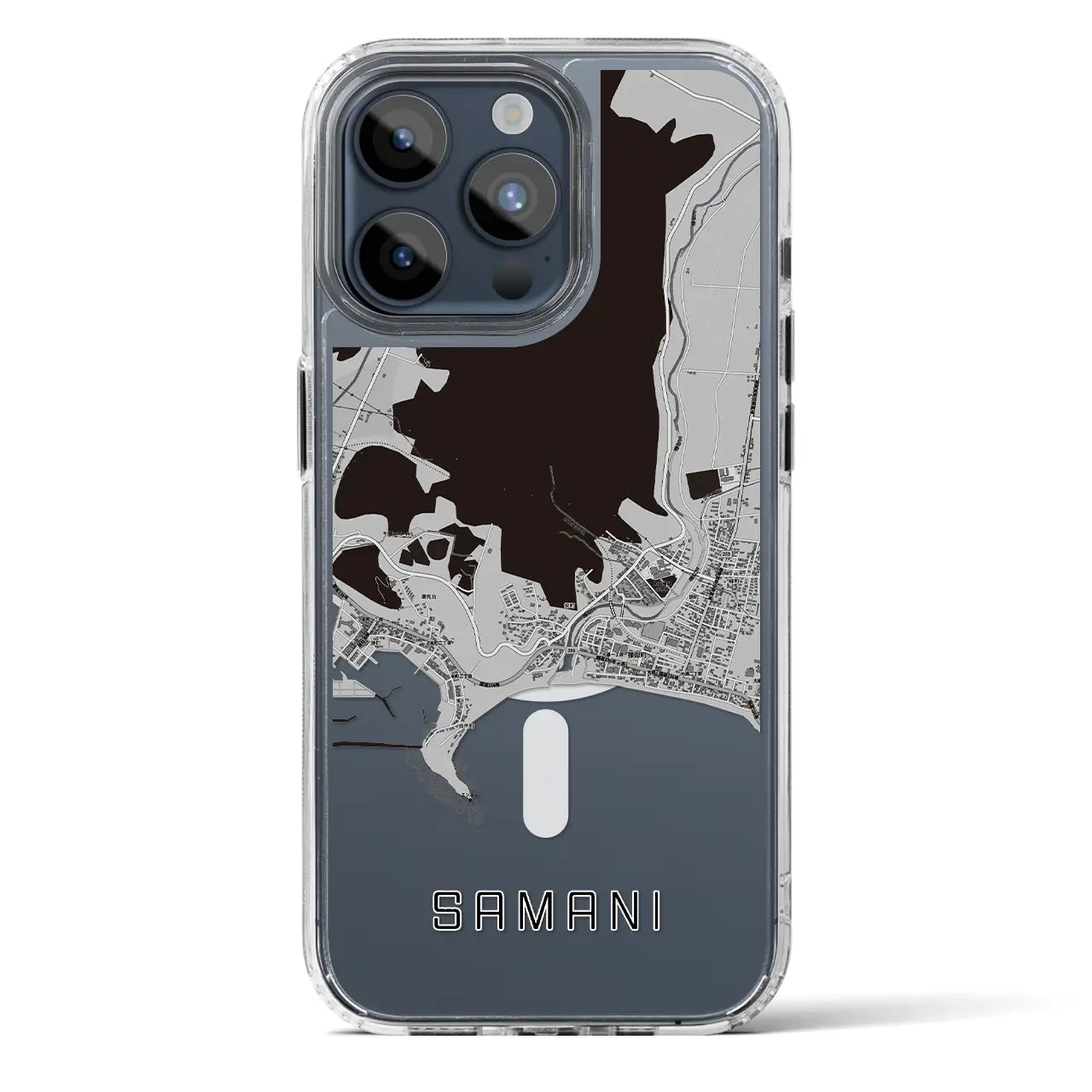 【様似(北海道)】地図柄iPhoneケース(MagSafeタイプ)
