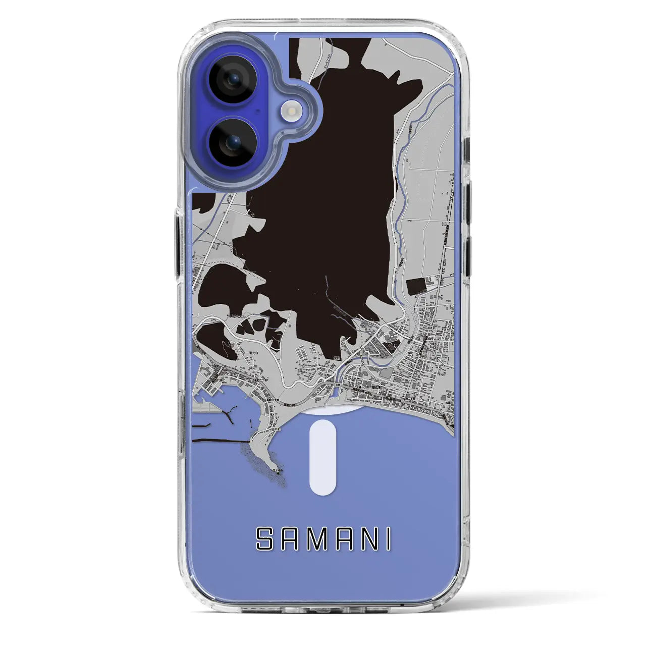 【様似(北海道)】地図柄iPhoneケース(MagSafeタイプ)