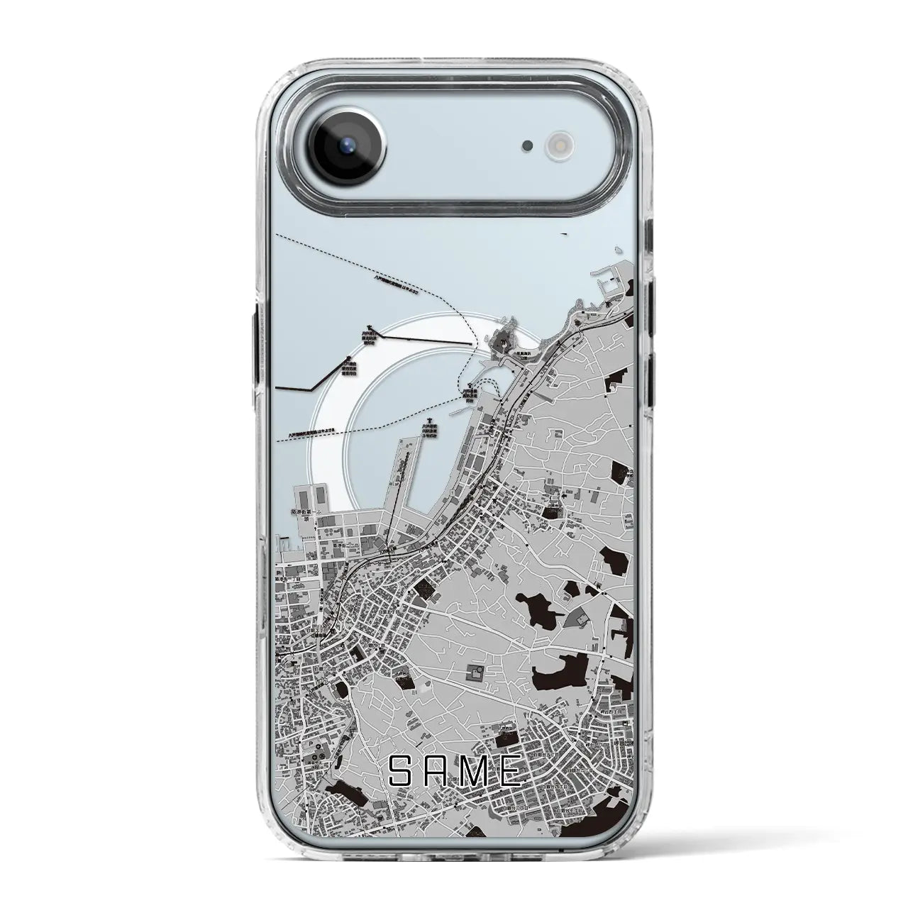 【鮫(青森県)】地図柄iPhoneケース(MagSafeタイプ)