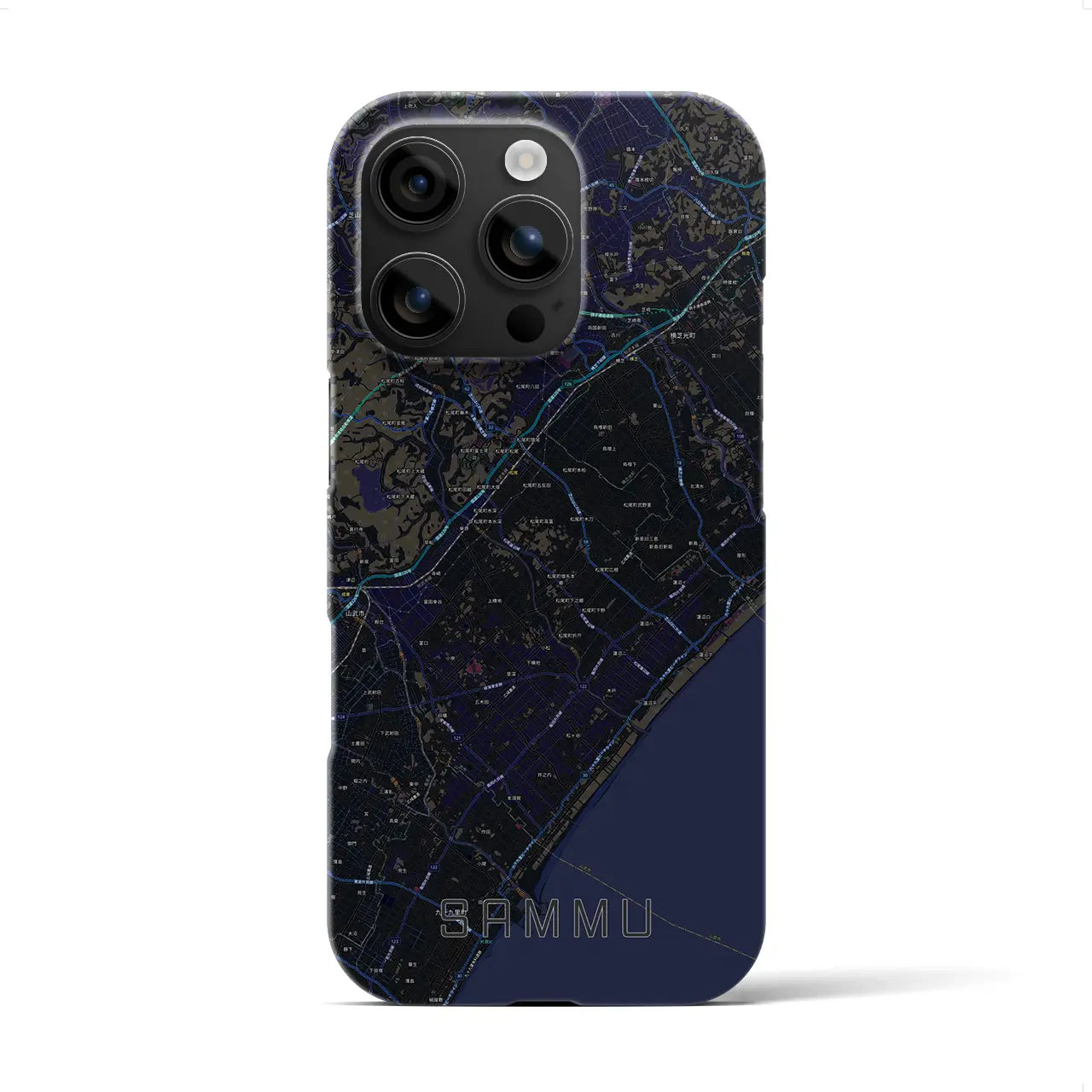 【山武(千葉県)】地図柄iPhoneケース(バックカバータイプ)