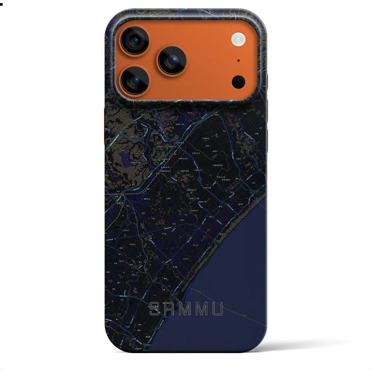 【山武(千葉県)】地図柄iPhoneケース(バックカバータイプ)