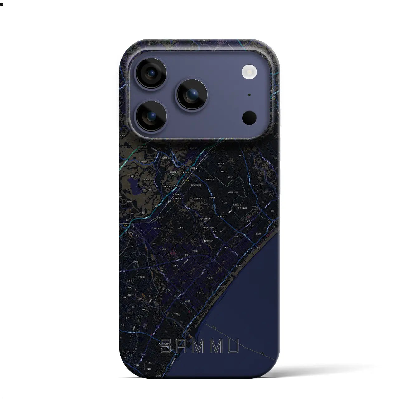 【山武(千葉県)】地図柄iPhoneケース(バックカバータイプ)