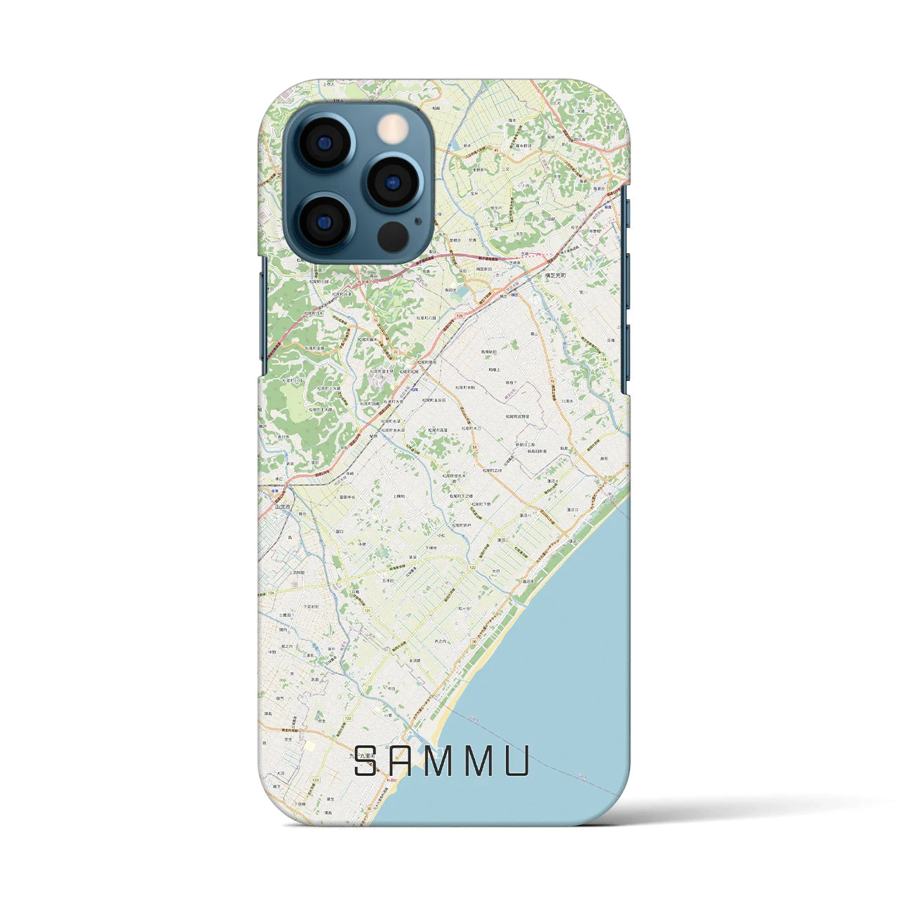 【山武(千葉県)】地図柄iPhoneケース(バックカバータイプ)
