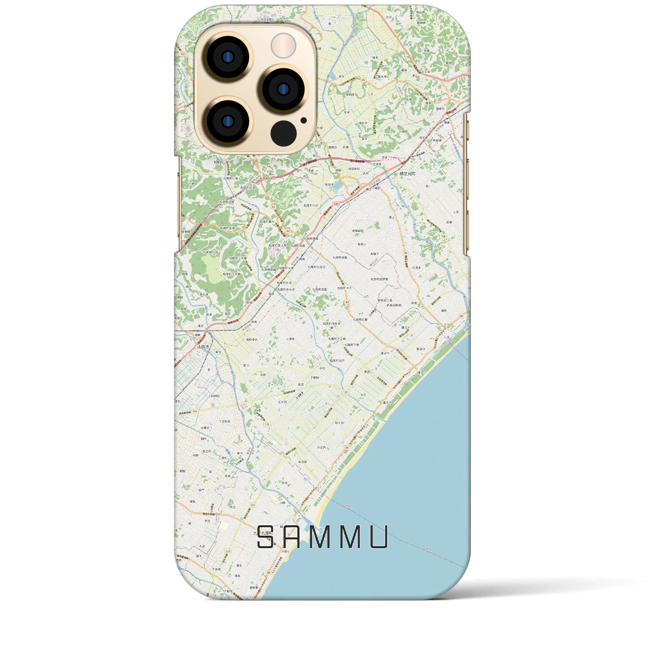 【山武(千葉県)】地図柄iPhoneケース(バックカバータイプ)