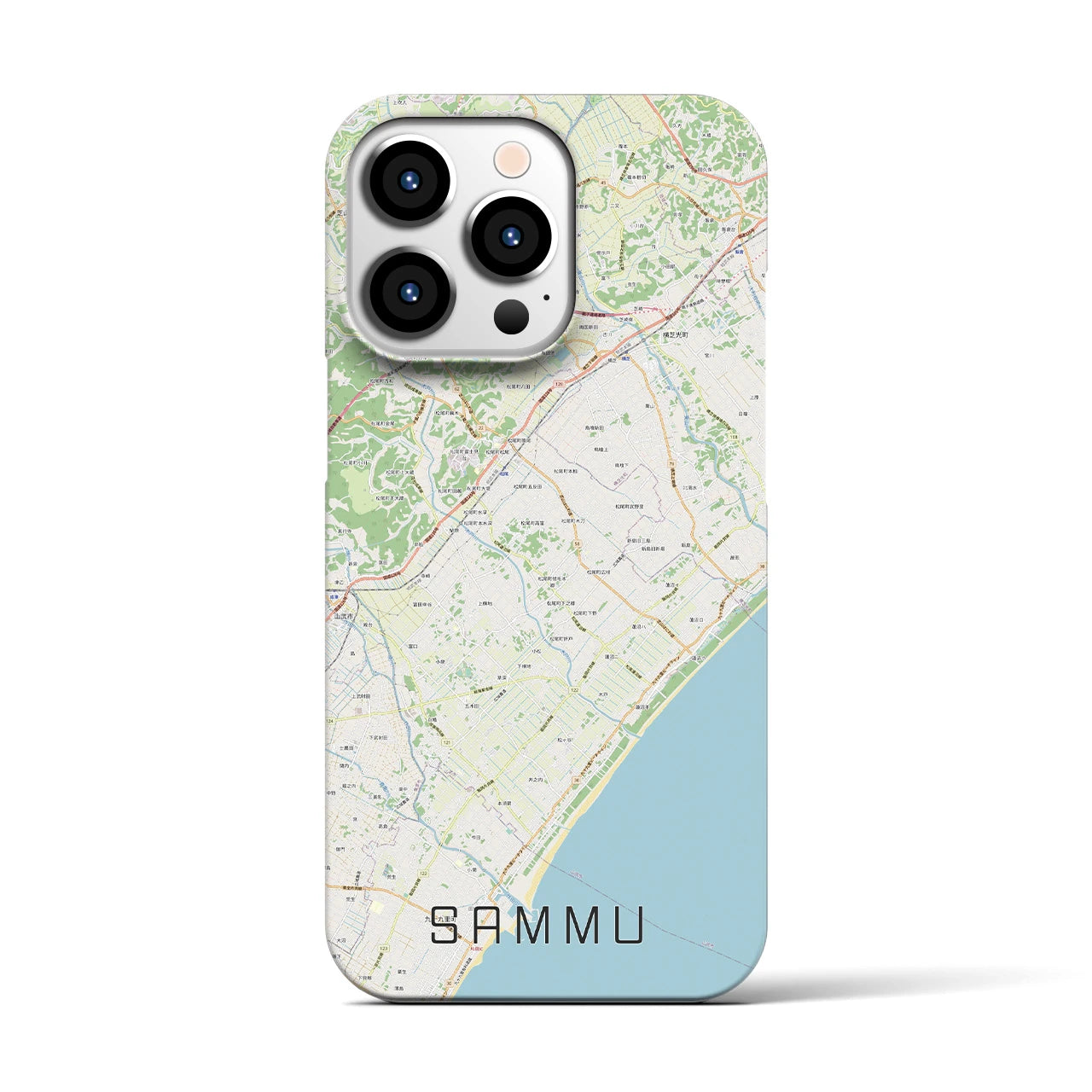 【山武(千葉県)】地図柄iPhoneケース(バックカバータイプ)