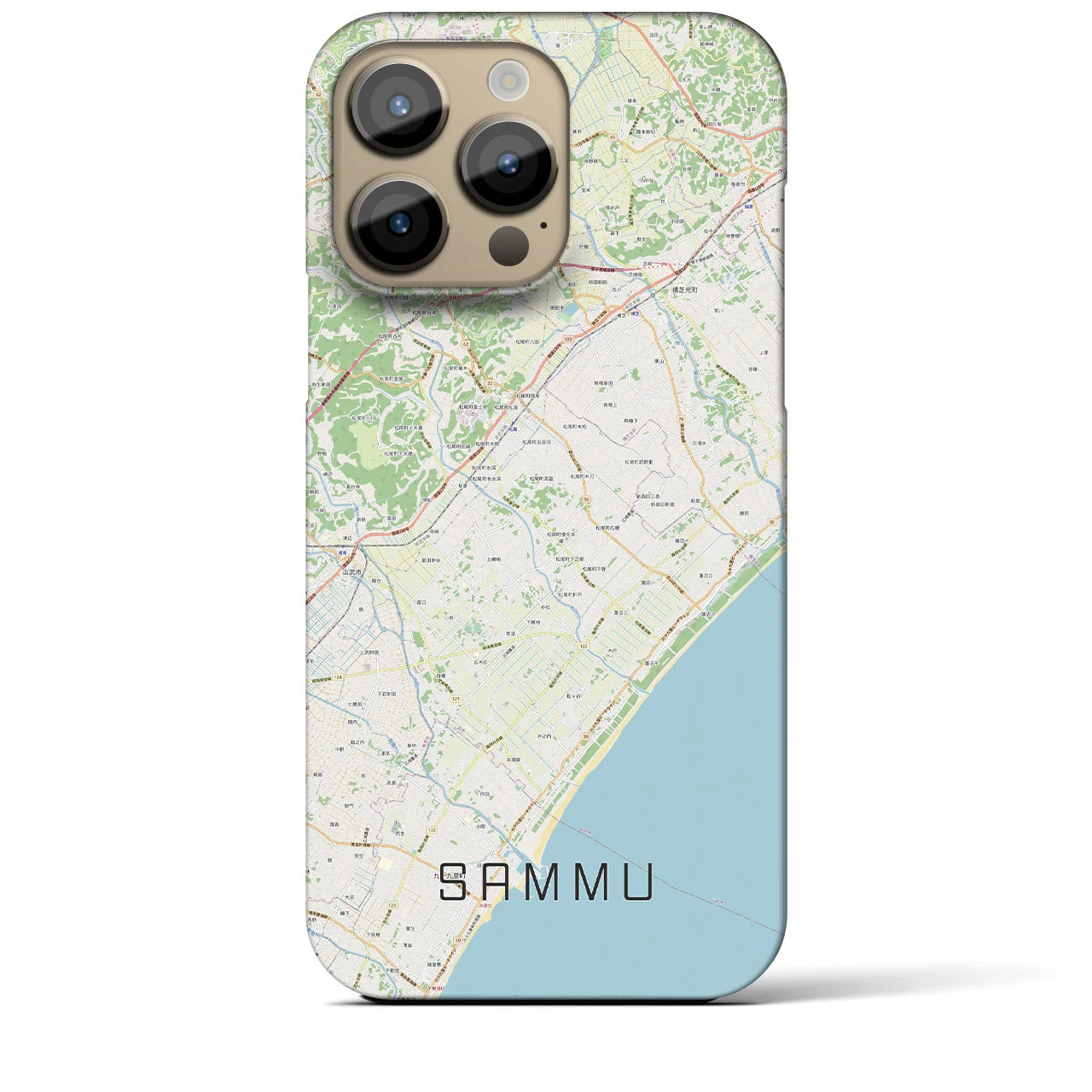 【山武(千葉県)】地図柄iPhoneケース(バックカバータイプ)
