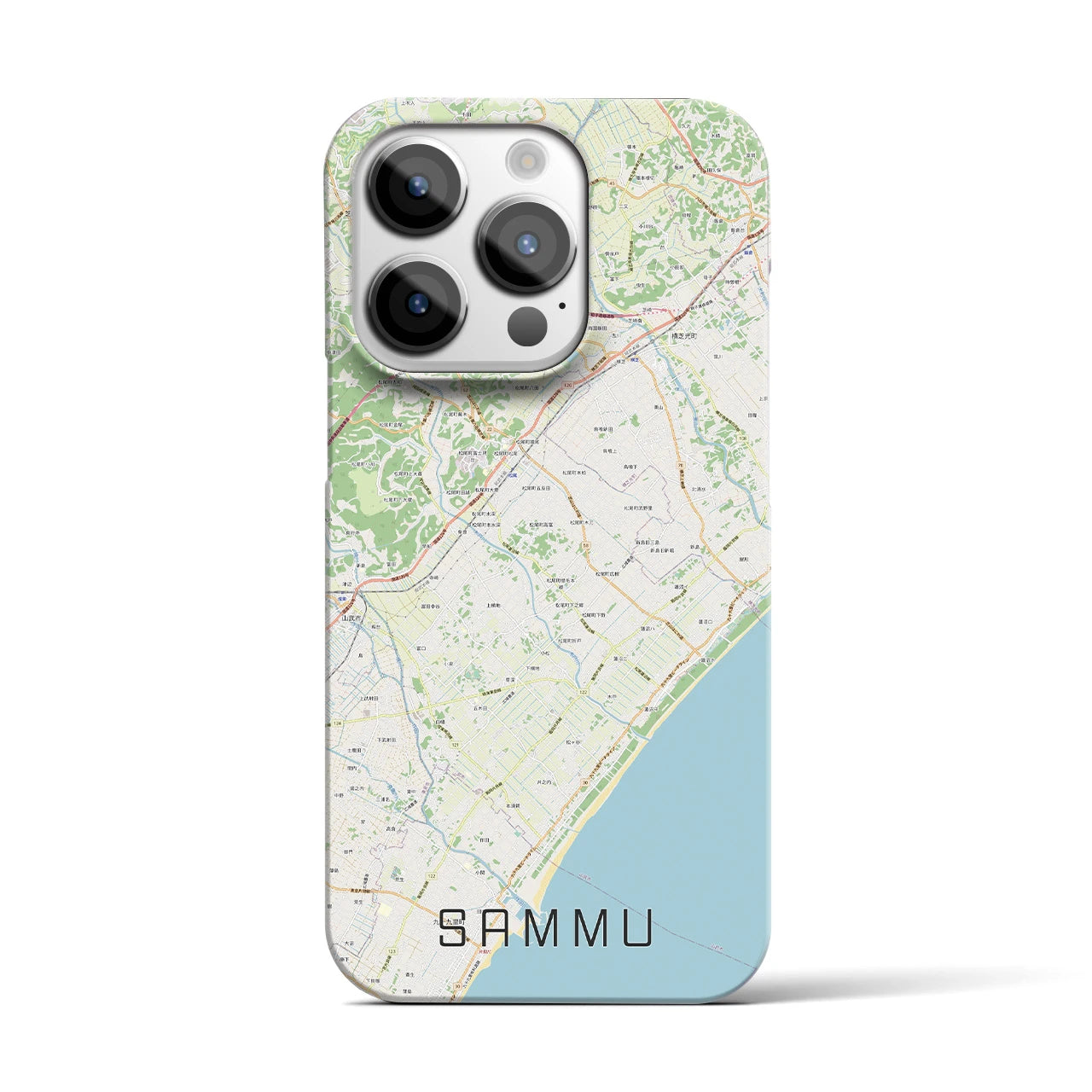 【山武(千葉県)】地図柄iPhoneケース(バックカバータイプ)