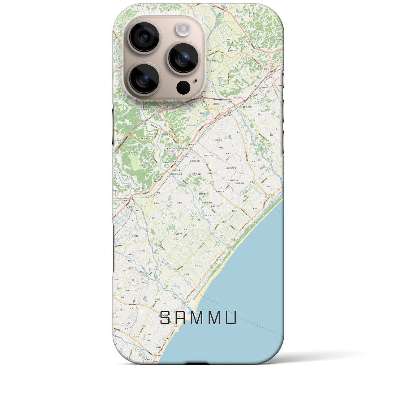 【山武(千葉県)】地図柄iPhoneケース(バックカバータイプ)