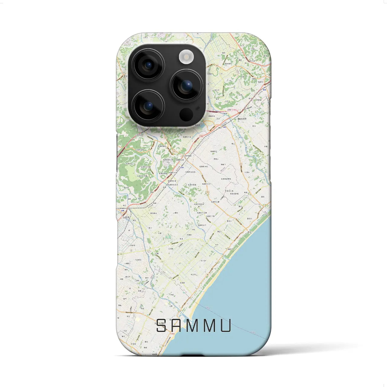 【山武(千葉県)】地図柄iPhoneケース(バックカバータイプ)