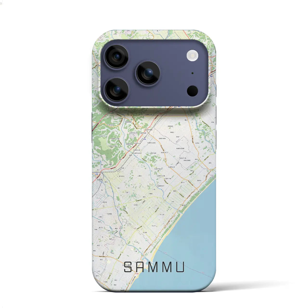 【山武(千葉県)】地図柄iPhoneケース(バックカバータイプ)