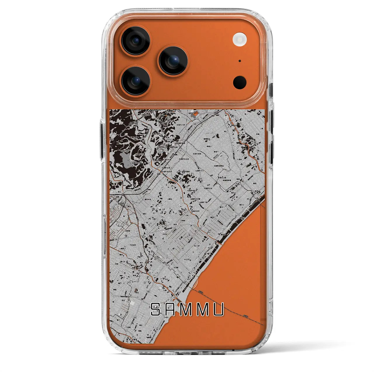 【山武(千葉県)】地図柄iPhoneケース(MagSafeタイプ)