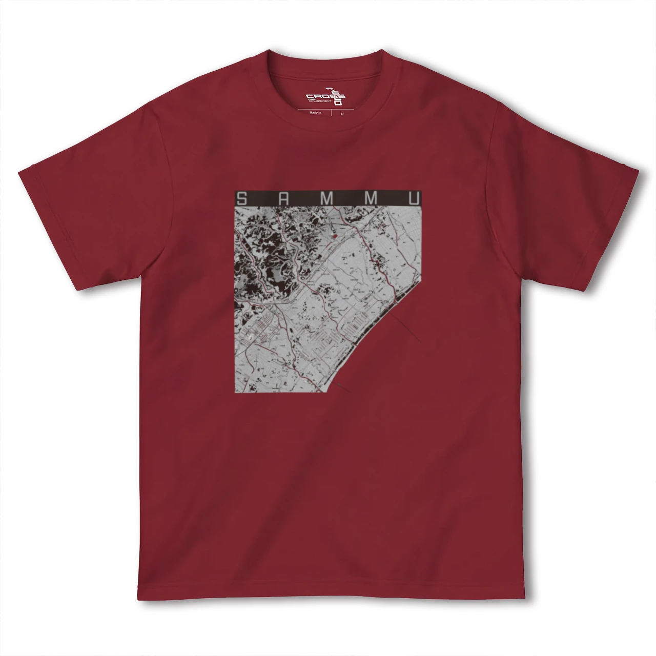 【山武(千葉県)】地図柄ヘビーウェイトTシャツ